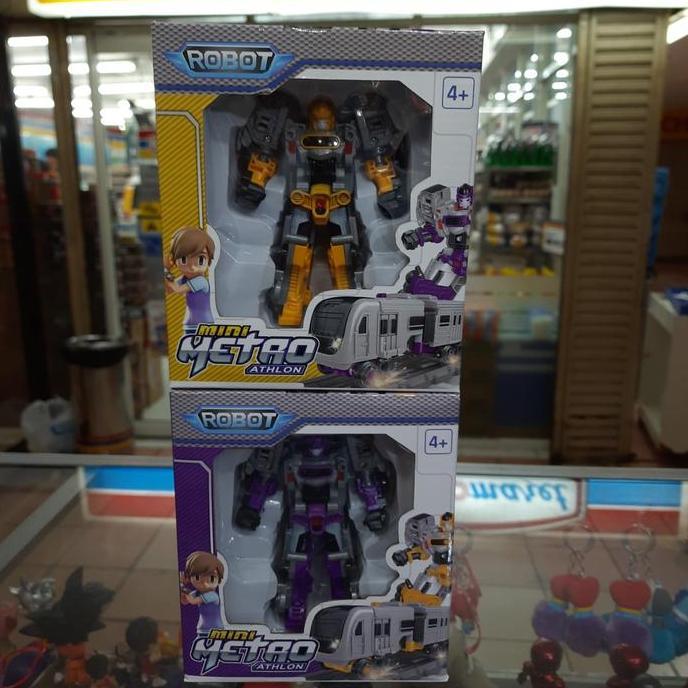 MINI TOBOT METRO TRAIN / MAINAN TOBOT KERETA / JUAL TOBOT ATHLON 2 KODE 757