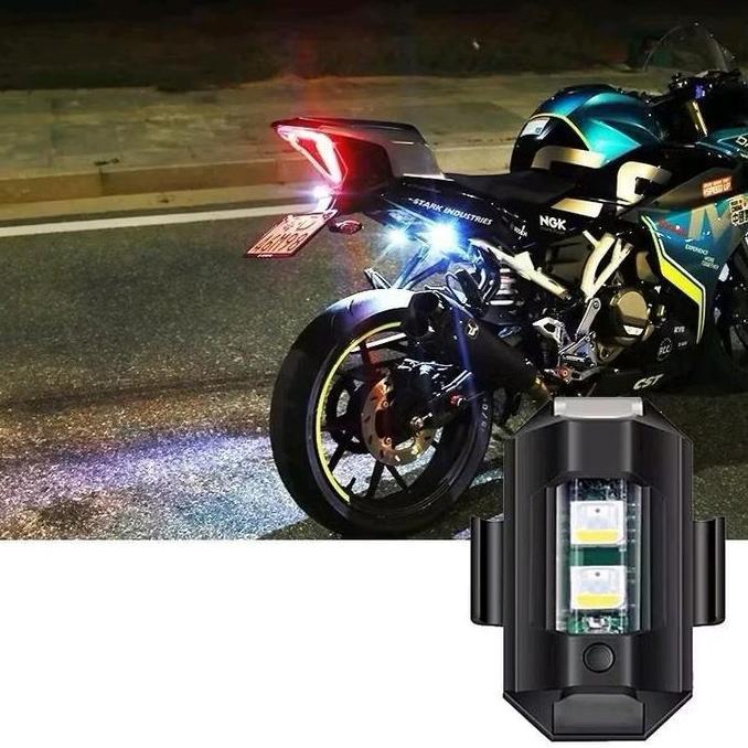 Promo Lampu Sepeda LED Kecil USB / Lampu Sepeda LED 7 Warna / Lampu Sepeda Kecil USB Kedip 7 Warna C