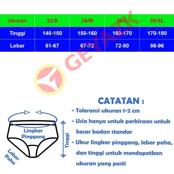 Promo 1Pcs Celana Dalam Pria CD Sempak Laki Laki Ukuran Jumbo Diskon