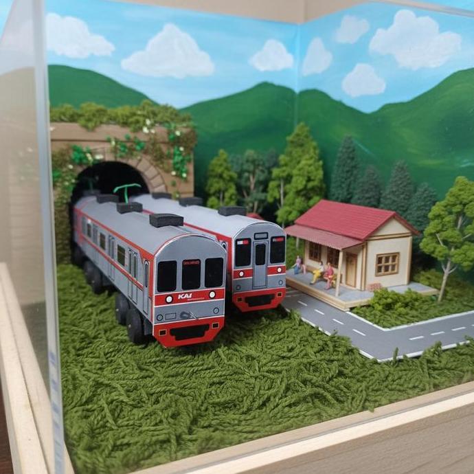 Kereta Mainan Anak Krl Commuter Line Miniatur Kode 408