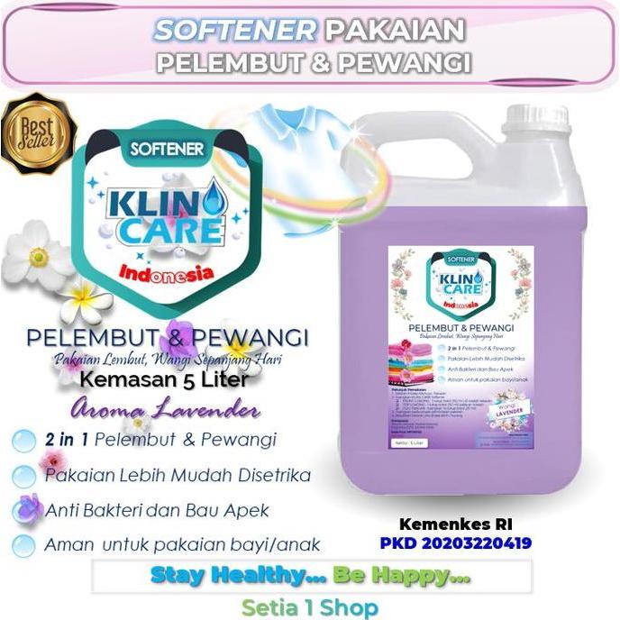 Pewangi Pelembut Pakaian 5 Liter Softener Laundry Wangi Tahan Lama