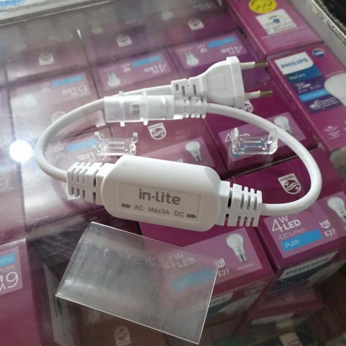 IN LITE ADAPTOR  LAMPU LED STRIP/ SOKET LED STRIP INLITE JEPIT