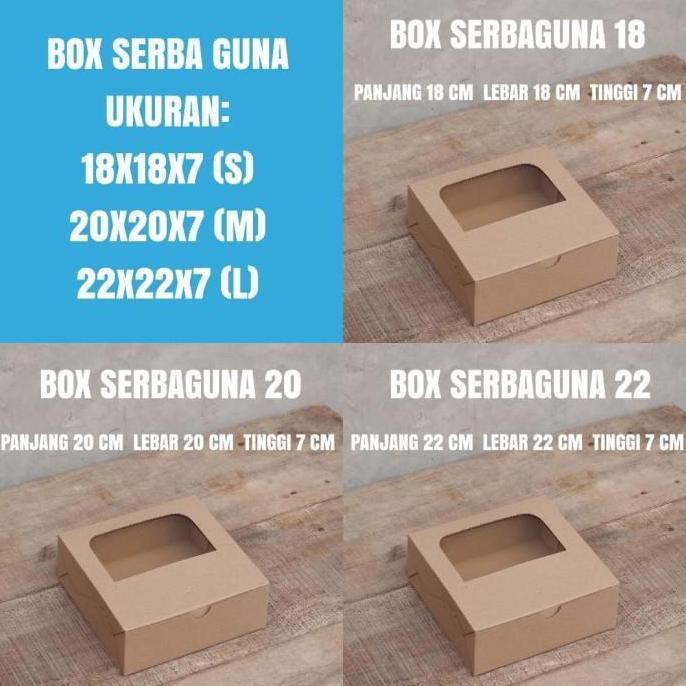 Bestone- BOX PIZZA MIKA WINDOW - KOTAK BROWNIES - BOX KARTON SERBAGUNA
