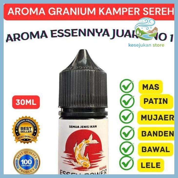(PANCING) ESSEN POWER GRANIUM KAMPER SEREH 30ML ESEN MANCING SEMUA JENIS IKAN MAS LELE NILA PATIN GA