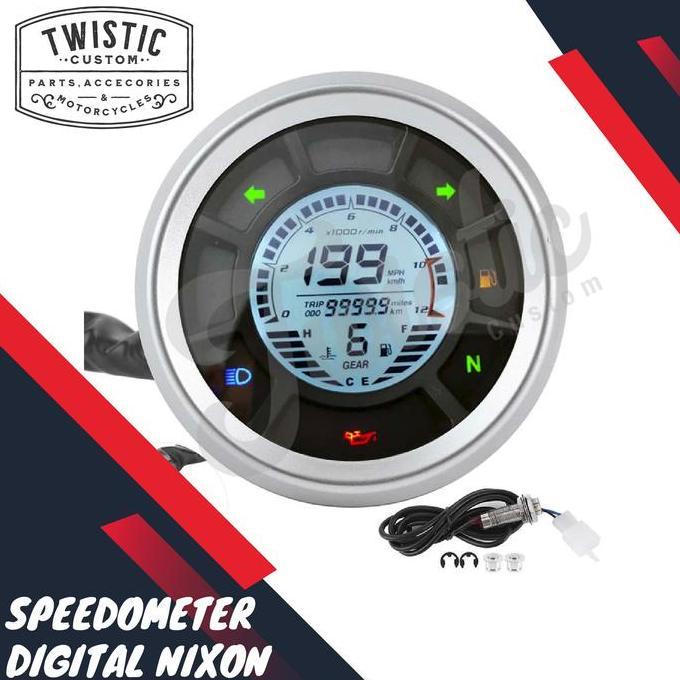 Speedometer Digital Nixon Motor Custom Universal Scrambler Tracker