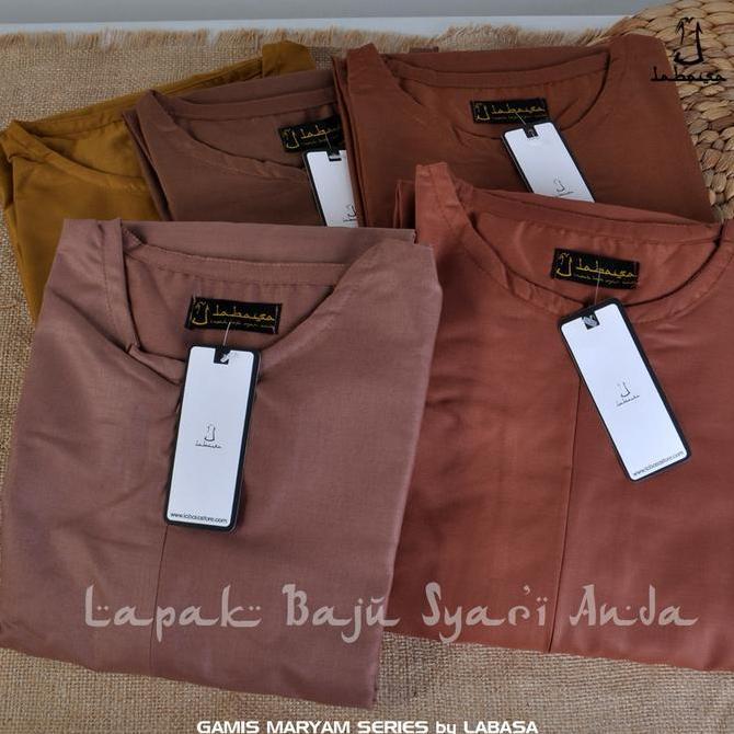 Gamis Toyobo Polos Basic Maryam Series