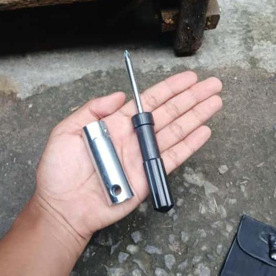 Promo AHM Toolkit Kunci Busi Motor Universal Original AHM Set Motor Honda Matic Bebek Vario Beat Sco