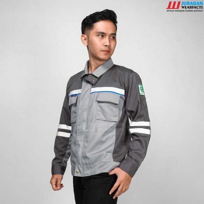 [Cod] Wearpack Safety Baju Seragam Kerja Lapangan Proyek Tambang K3 Panjang Pria Wanita Semijaket Wa