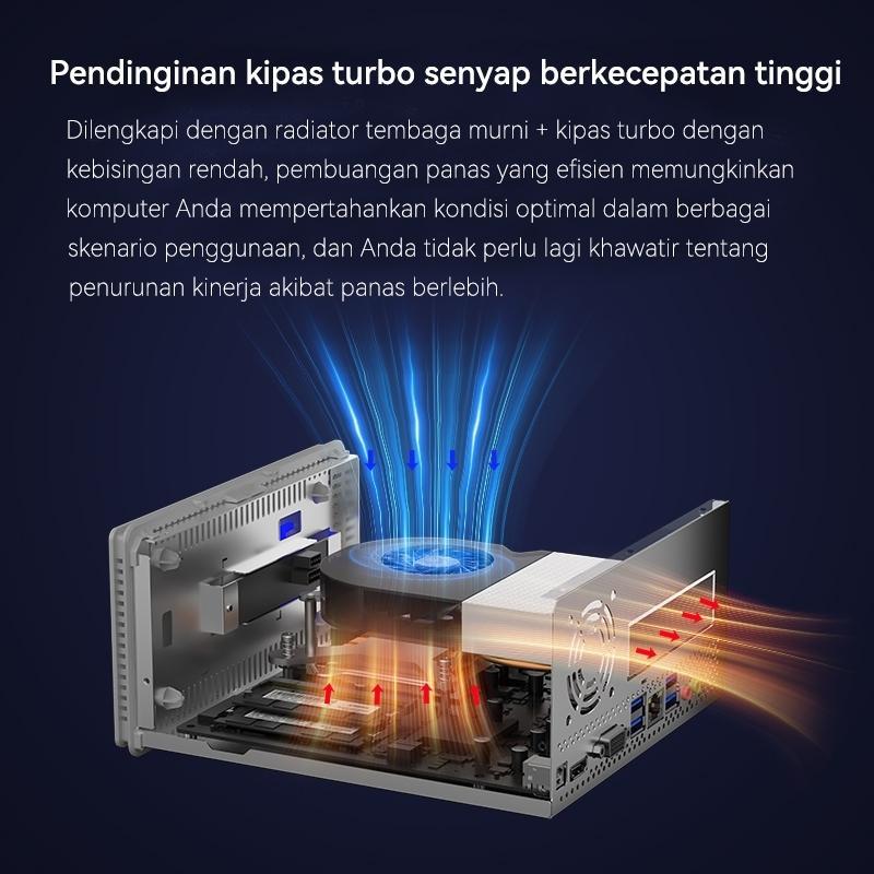 Molong Mini Pc Intel I5/I7 Baru Full Set Lengkap Komputer Desktop Kantor Rumahan Berdaya Rendah Deng