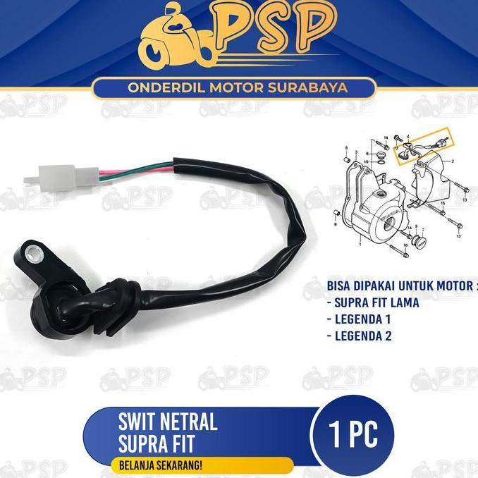 Promo Swit Netral Supra Fit Lama (Kabel 2) - Switch Suit Suwit Sensor Gigi Netral Supra Fit Lama Leg