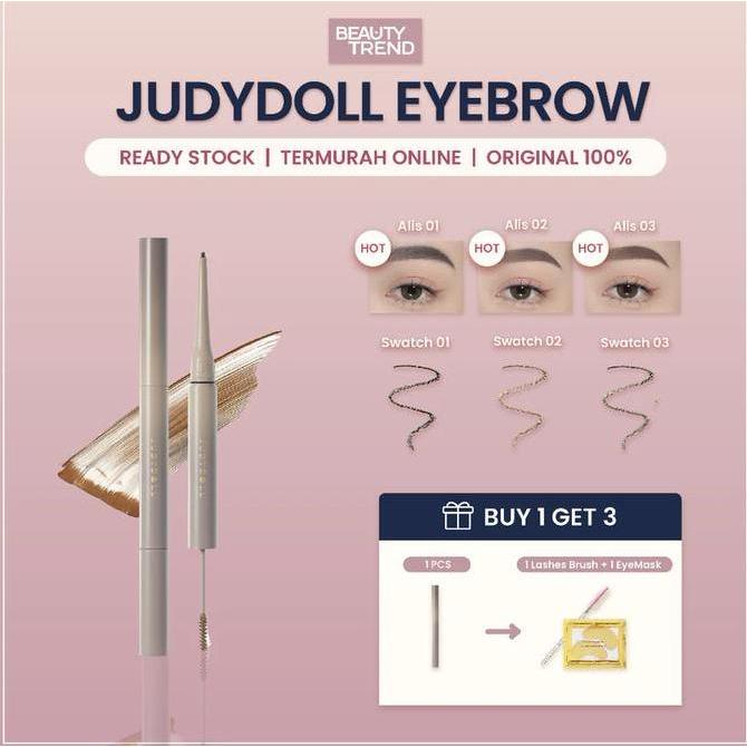 [READY ORI] JudyDoll Eyebrow JudyDoll Duo Eyebrow Pencil JudyDoll Browcara JudyDoll Pensil Alis