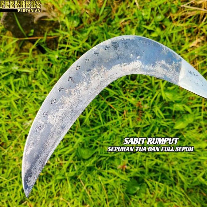 Sabit rumput pengaritan baja isen full lapis 3 tembus asli wonosobo super tajam
