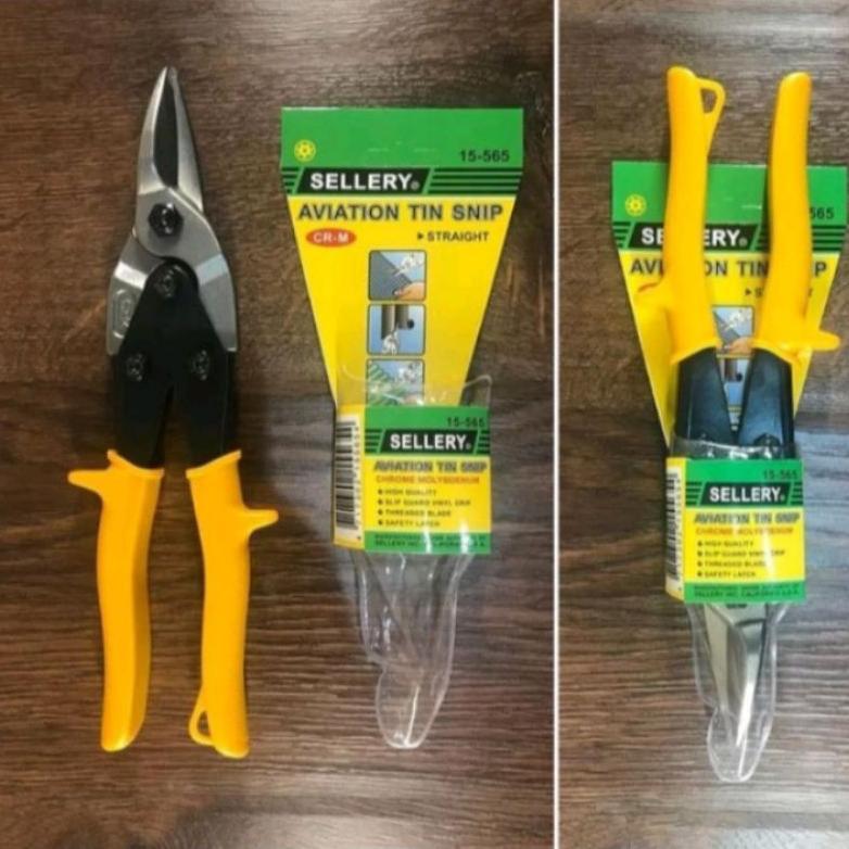 Sellery Gunting Hollow Baja Ringan Gunting Seng 10 Inch Chrome 15-565