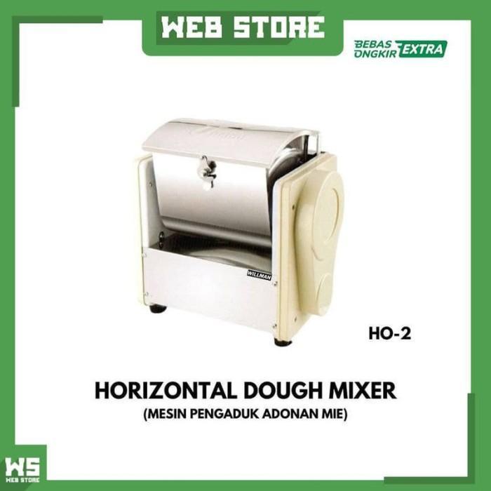 Mesin Pengaduk Adonan Mie Pempek Cieng Dimsum Pasta Horizontal Mixer Dough 2.5Kg Willman Ho-2 Stainl