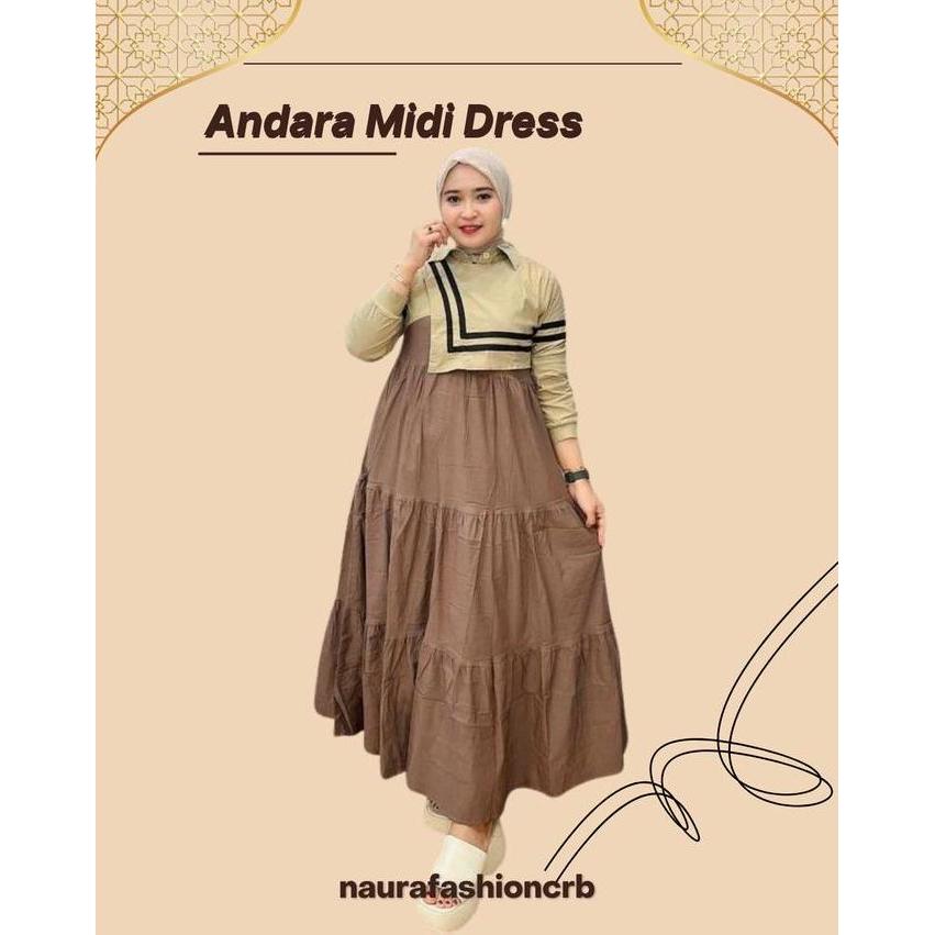 Andara Dress - Gaun Wanita Panjang Dewasa