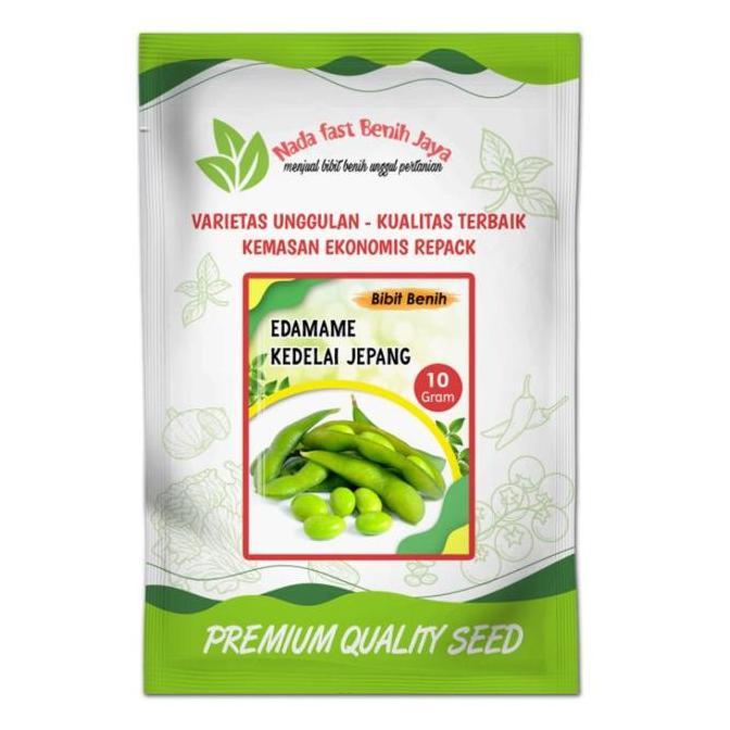 Benih kacang kedelai edamame 10 gram -bibit kacang kedelai jepang