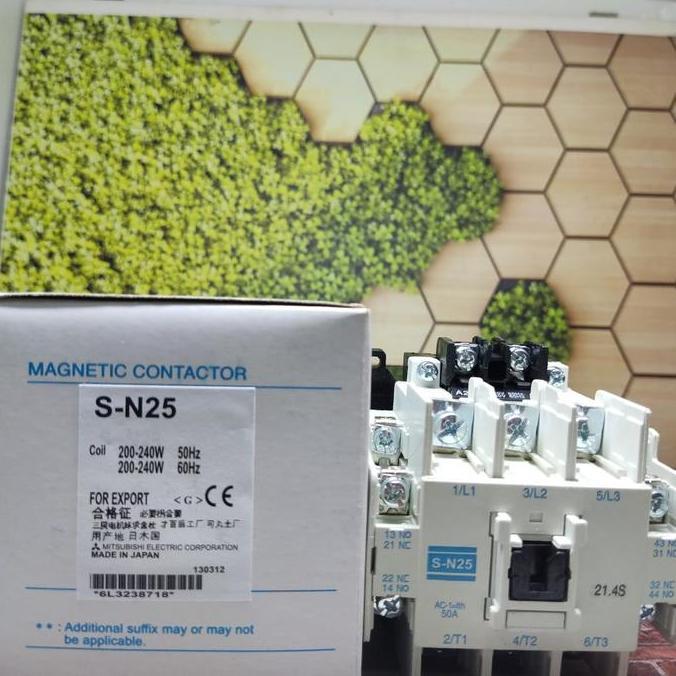 kontaktor mitsubishi s-n25 sn25 sn-25 Contactor MITSUBISHI SN 25