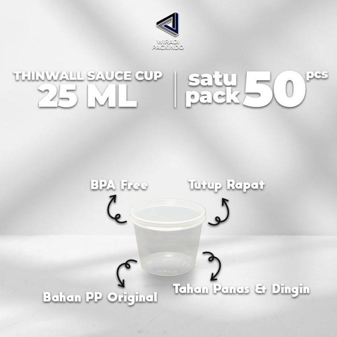 Bestone- Saus Cup 25ml/ Tempat Saus 25 ml