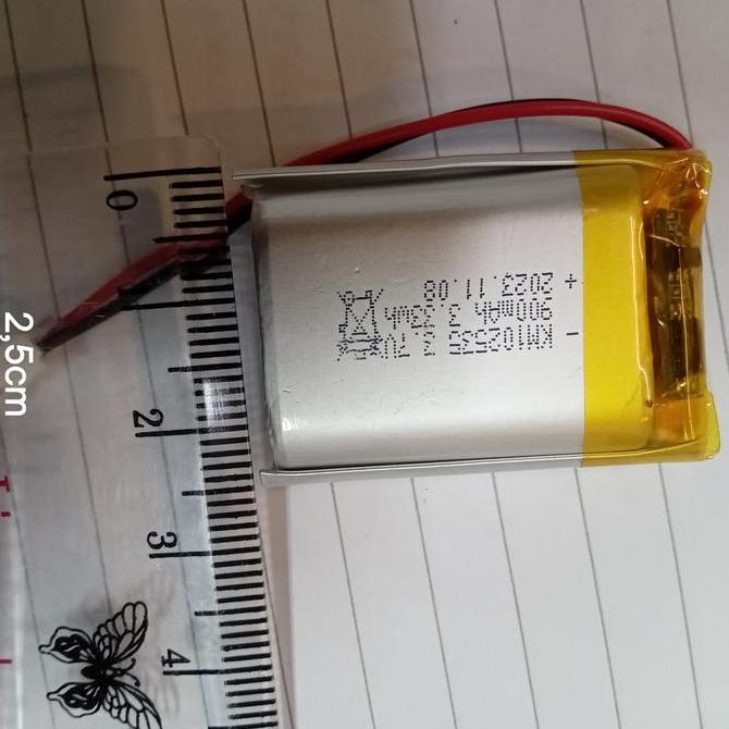 Baterai Lithium polymer 3.7 v,900 mAh
