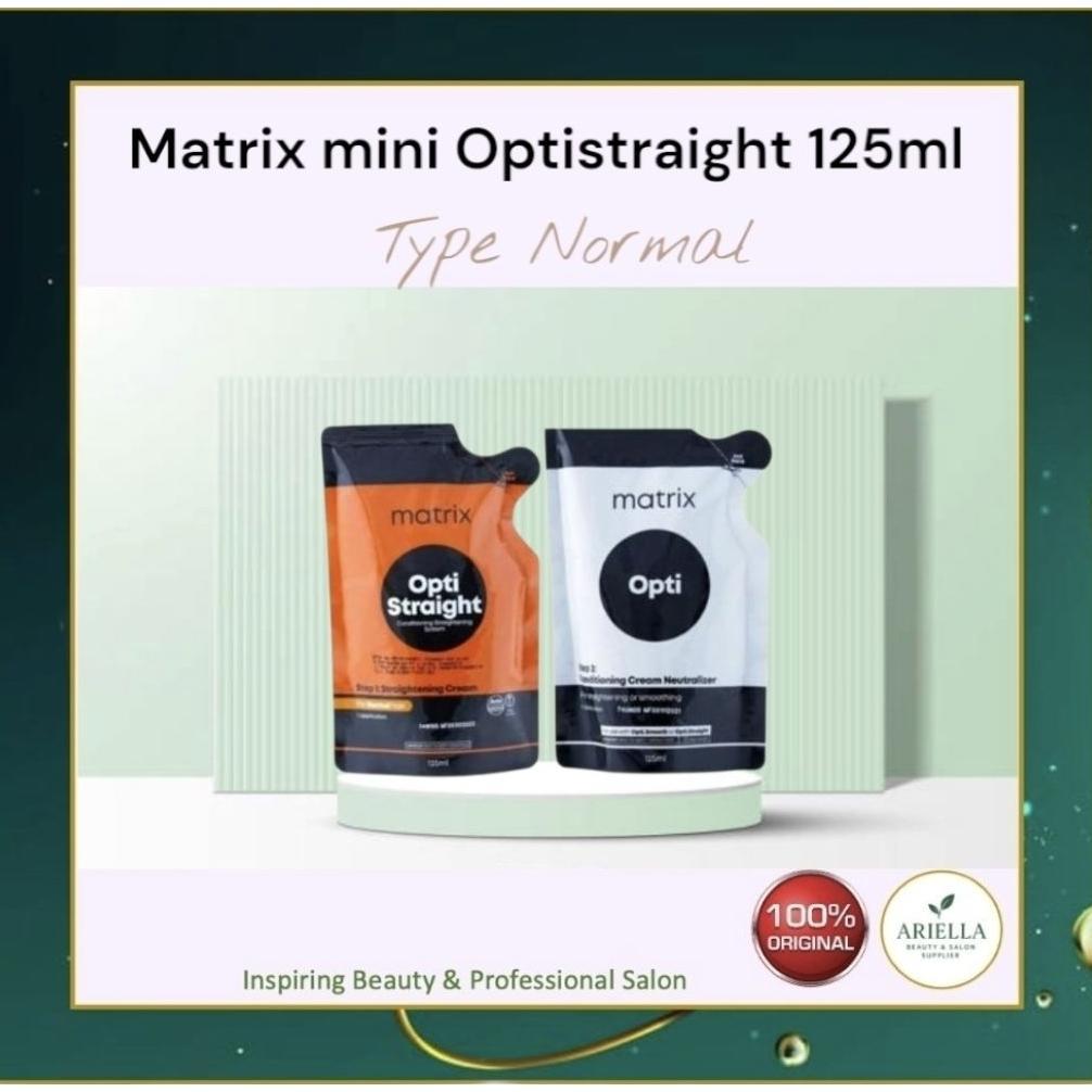 Matrix Mini Optistraht 125ml / Obat Smoothing Sachet/Pelurusan Type Normal Termurah