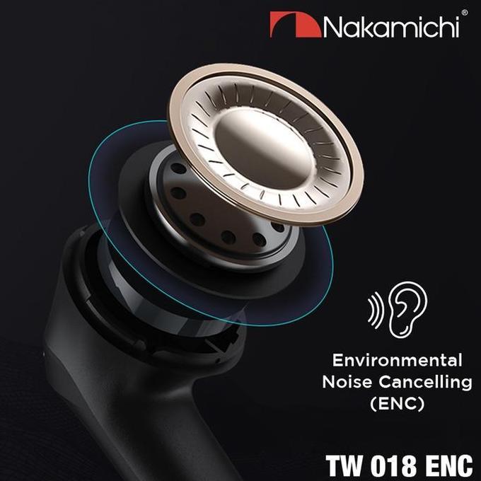 Nakamichi Tw018Enc True Wireless Earbuds Bluetooth Earphone Tws Hd