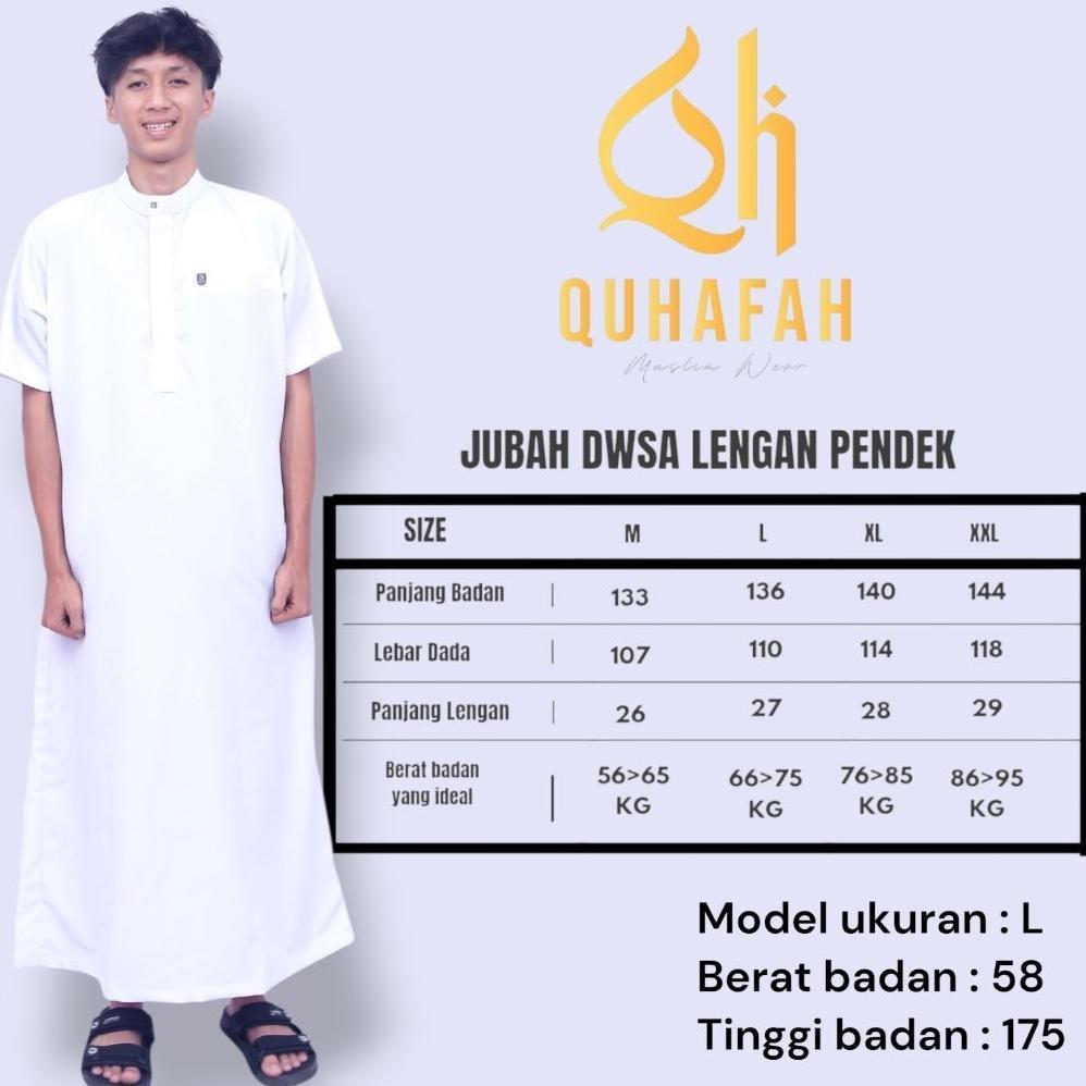 FREE ONGKIR JUBAH GAMIS PRIA TERBARU AL MAJID || JUBAH KATUN EMBOSS PREMIUM LENGAN PENDEK || JUBAH K