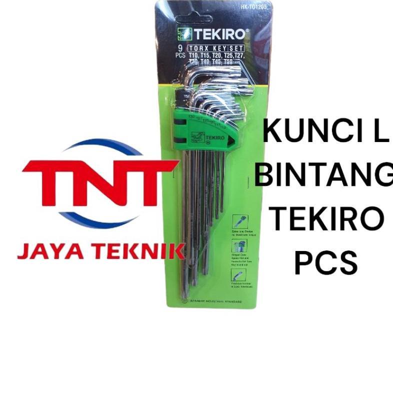 KUNCI L SET BINTANG PANJANG TEKIRO 9 PCS / KUNCI L BINTANG TEKIRO / TORY KEY TEKIRO