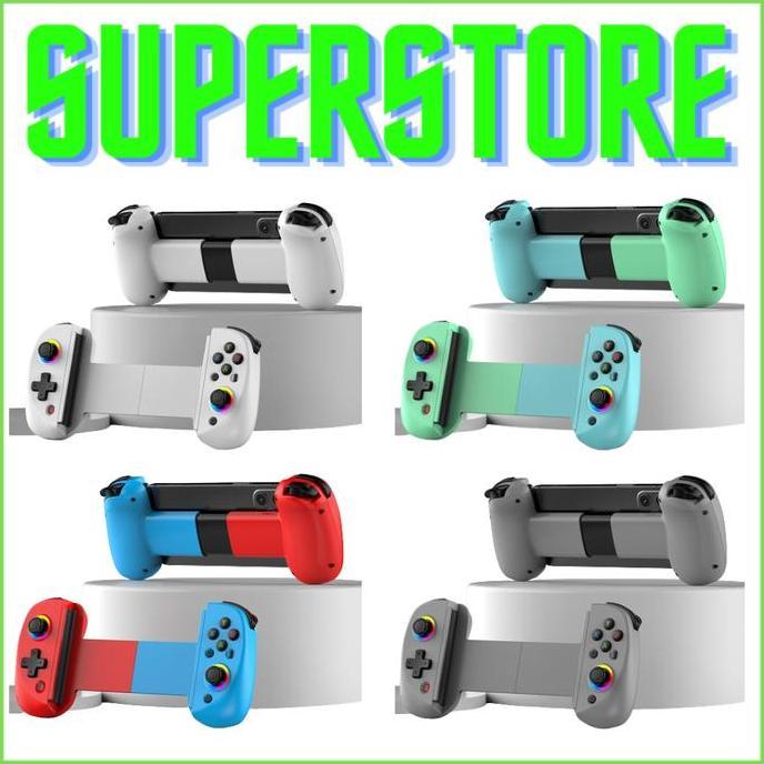 Bsp D8 Gamepad Pro Rgb / Stik Controller Handheld Grip For Ios Android N-Switch Oled V1 V2 Gamepad B