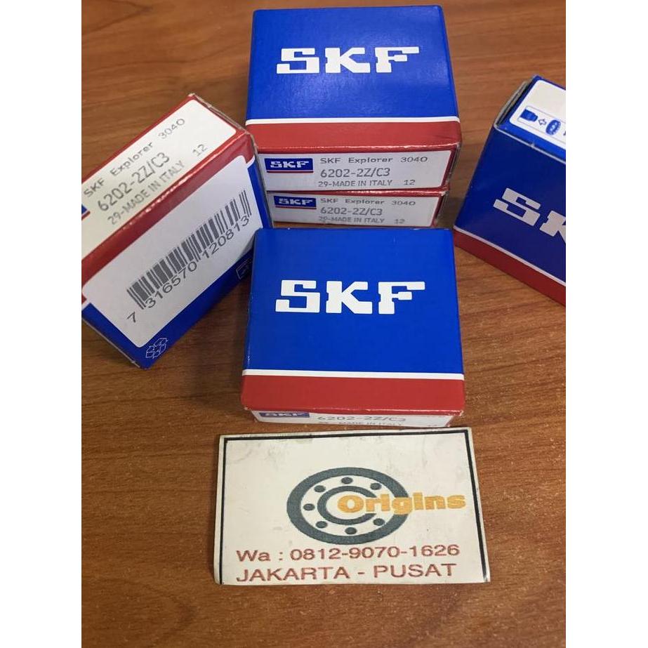 Promo BEARING 6202 ZZ C3 SKF ORIGINAL 6202ZZ 6202-2Z/C3 Diskon