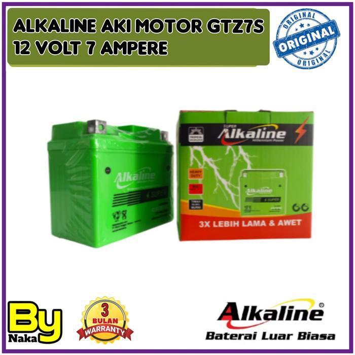 Aki Motor Vario 125/150 / Honda Pcx /Cbr 150/Supra Gtr/Satria Fu/New Nmax Alkaline Gtz7S  Aki Kering