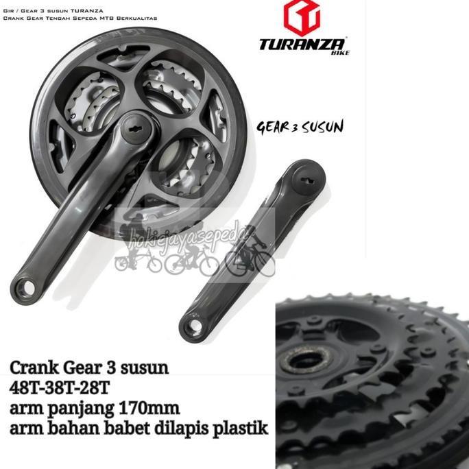 Crank Sepeda Mtb/Gear Depan Sepeda Mtb 3Susun Turanza
