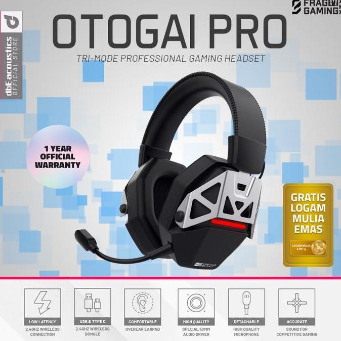 Dbe Otogai Pro 7.1 Dbe Otogai Pro Tri-Mode Proffessional Gaming Headset Wireless Terbatas