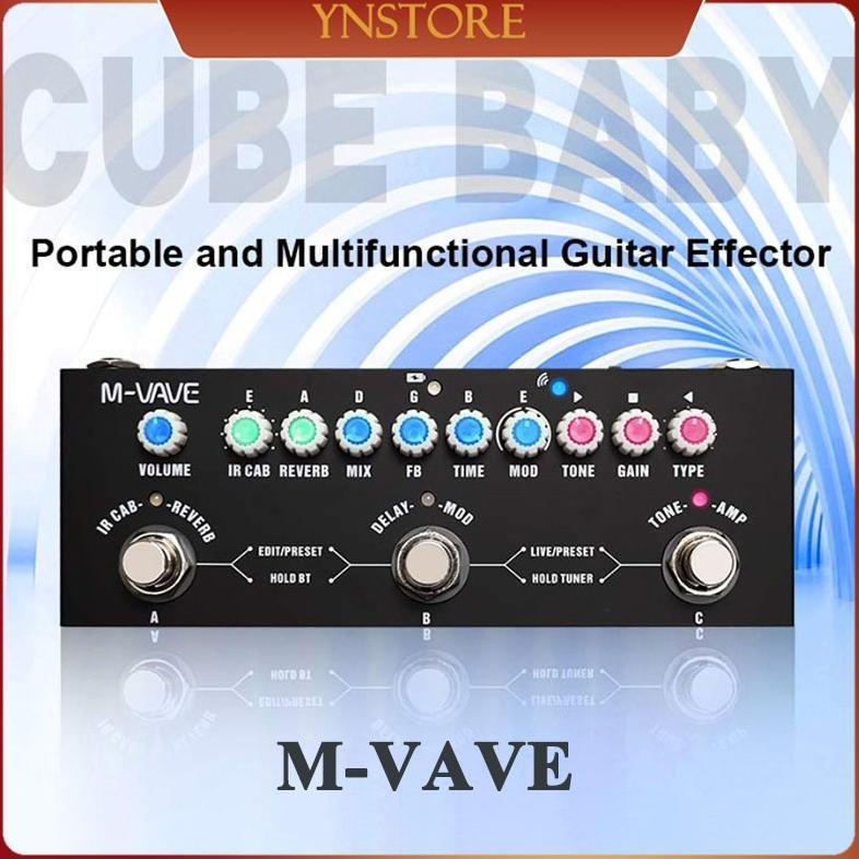 Efek Effect Guitar Gitar Listrik Digital M-VAVE CUVAVE Cube Baby Soundcard Multi Effects Pedal Multi