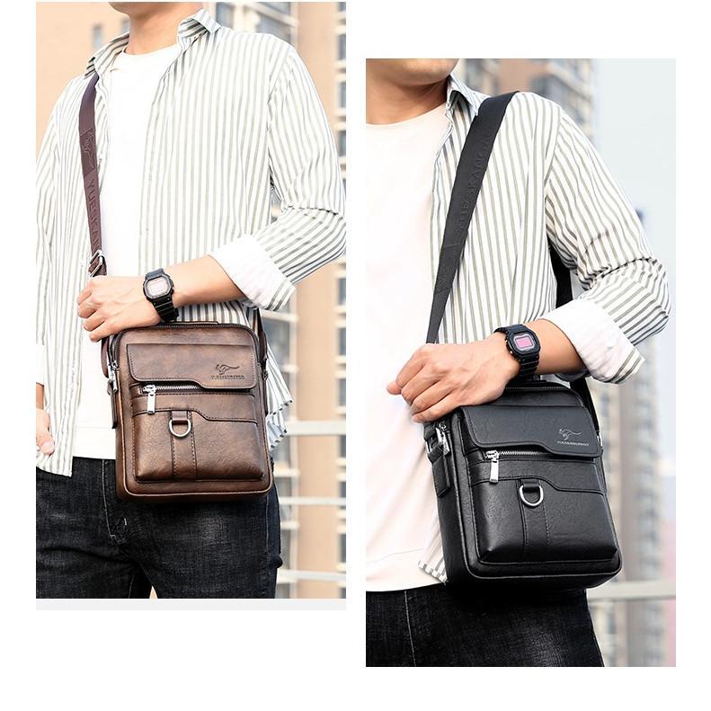 BIG SALE [ORIGINAL] Yueskangaroo Tas Selempang Kulit Import Pria Casual Business Style Men's Messeng