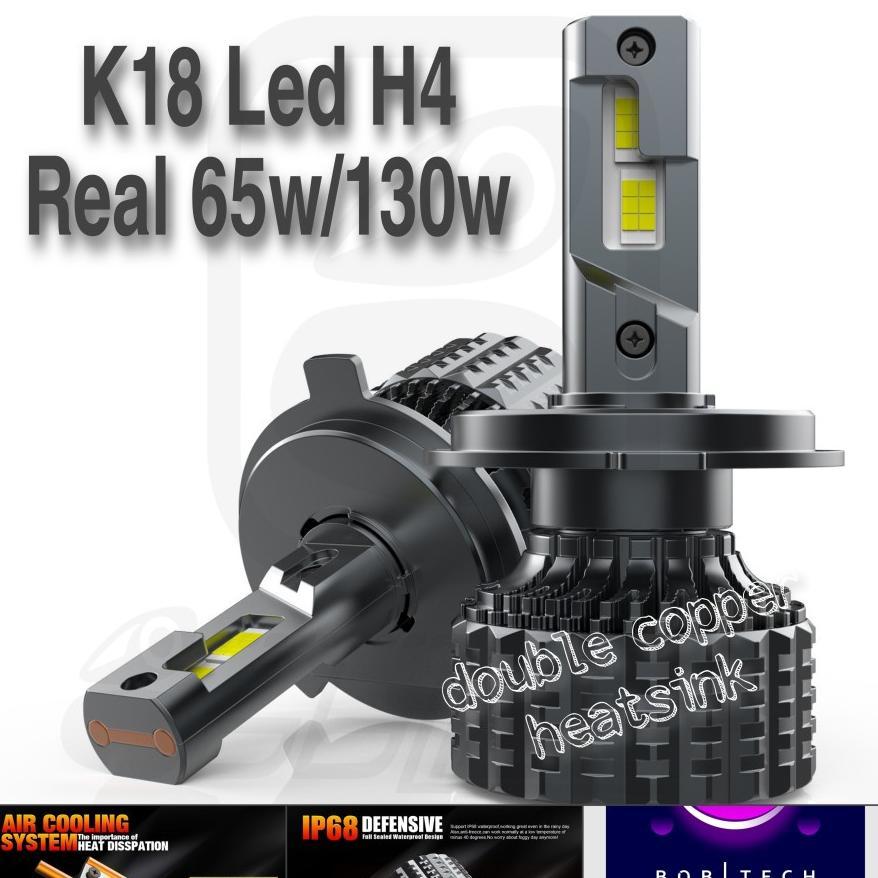 BOBLTECH Lampu Mobil Premium Led H4 K18 Cree XP 130w