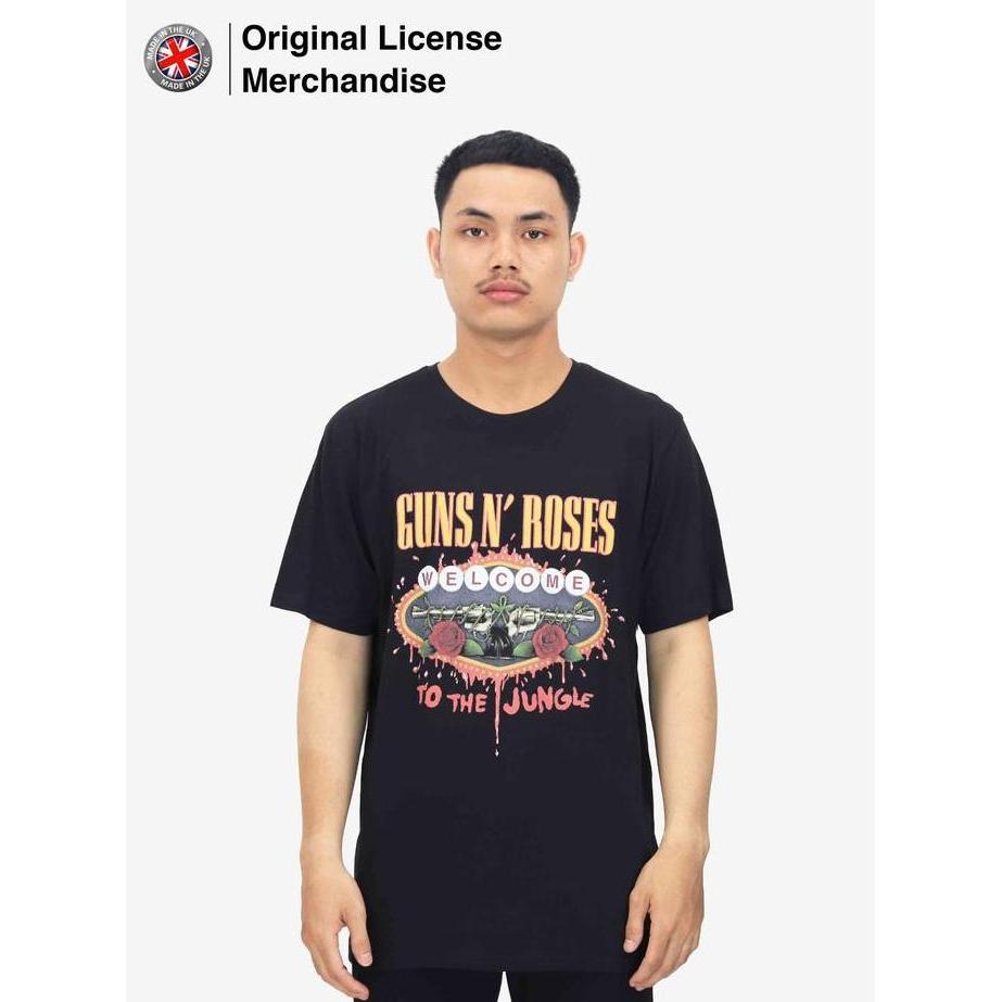 Baju Kaos Musik Band GNR GUNS N ROSES Welcome to the Jungle Original