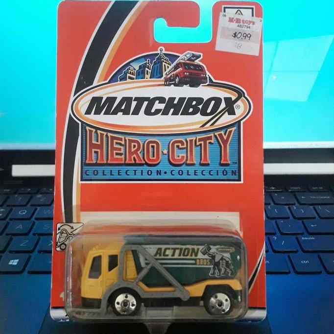 Matchbox Trash Truck Truk Sampah kuning