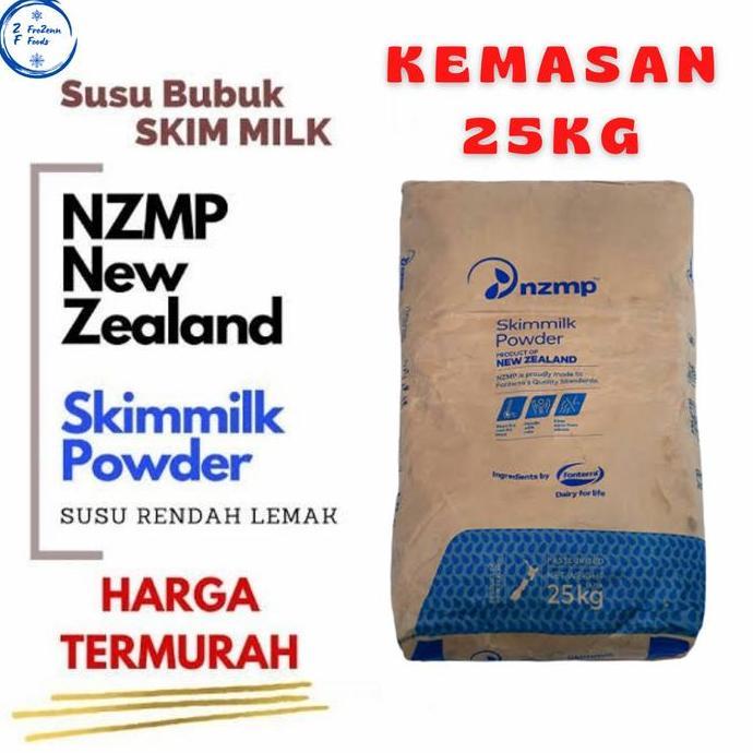 SUSU BUBUK SKIM MILK NZMP POWDER RENDAH LEMAK / TANPA LEMAK 25kg