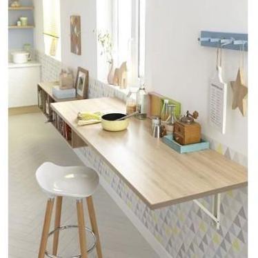 GNL Meja Lipat Dinding Dapur panjang 1 meter lebar 40cm Furniture Kayu Besi Promo