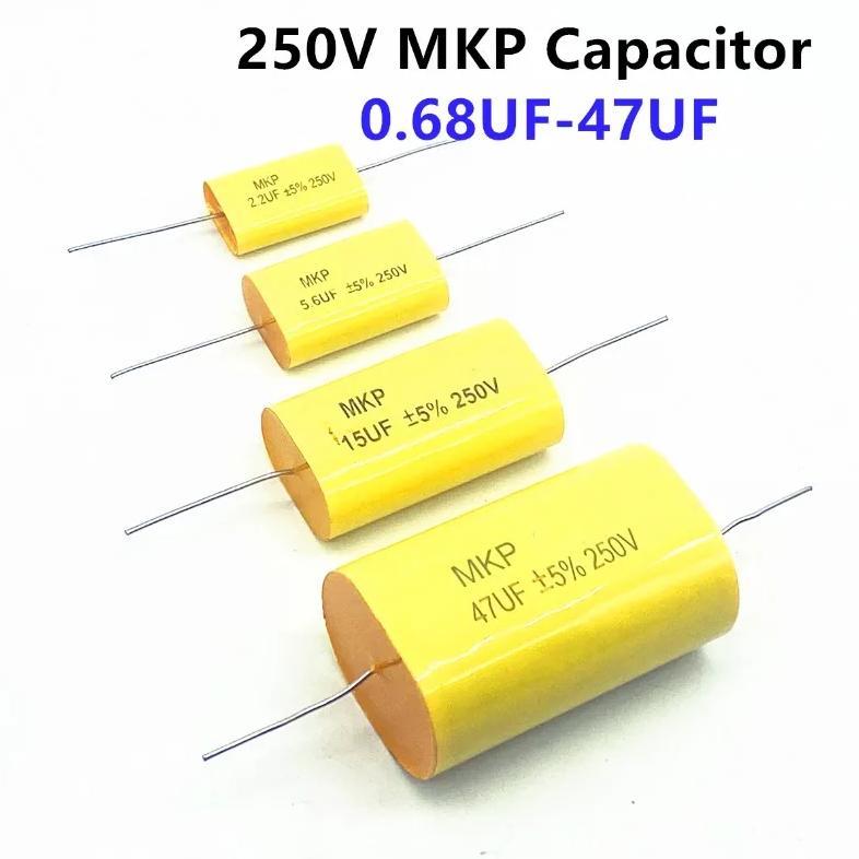 2-5Pcs 250V MKP Capacitor Audio HIFI Fever Audio Metal Film Coupling Frequency Dividing 1UF 1.5UF 1.