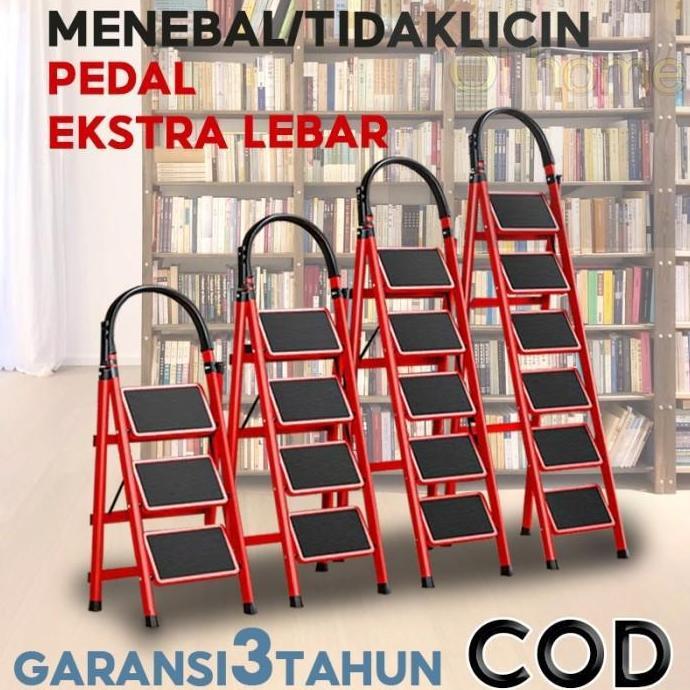 Tangga Lipat 3/4/5/6 Step Tangga Lipat Step Tangga Baja Rumah Tangga