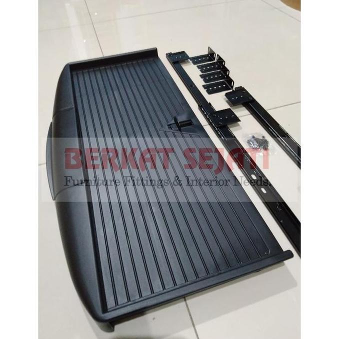 RAK KEYBOARD TRAY REL LACI TEMPAT TATAKAN KEYBOARD MEJA KOMPUTER ROK2