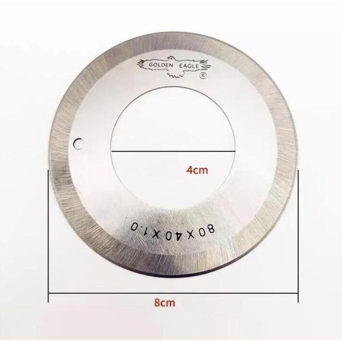 Pisau Bulat Mesin Potong Rajang Kulit / Kain 80 x 40 x 1.0 / Pisau Lubang Ikat Pinggang