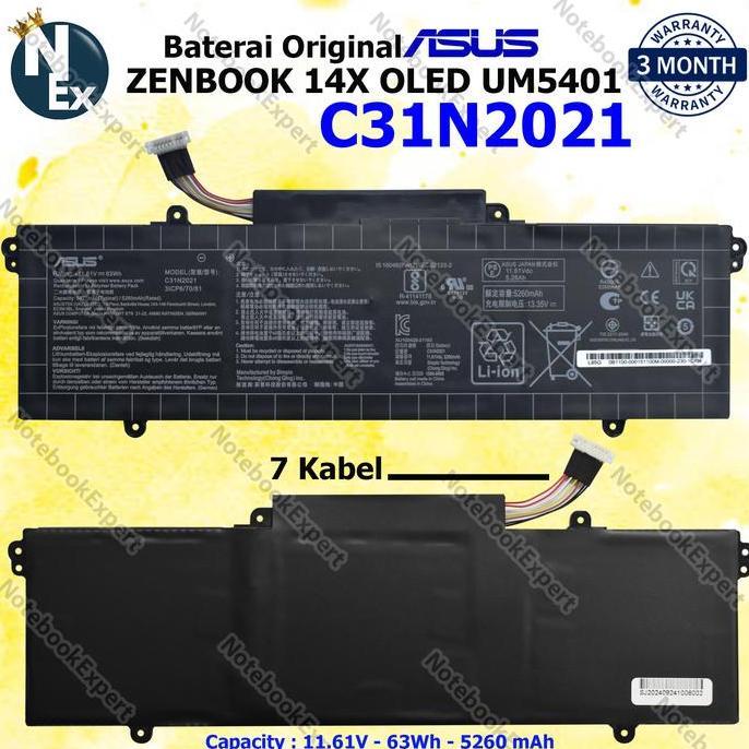 Baerai ZenBook 14X OLED UX5401EA UX5401 UX5400 UM5401 C31N2021 Original