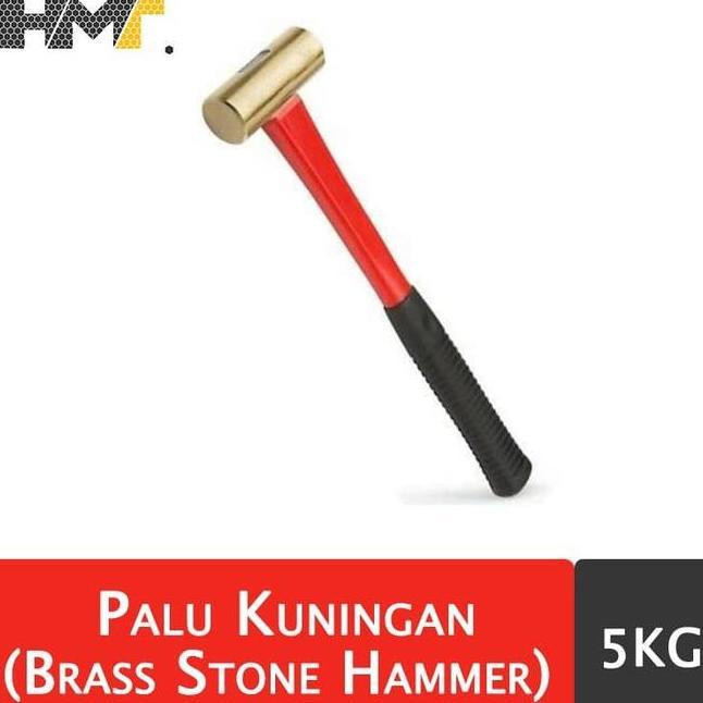 Palu Kuningan 5Kg Brass Stone Hammer Palu Batu Kuningan 5Kg