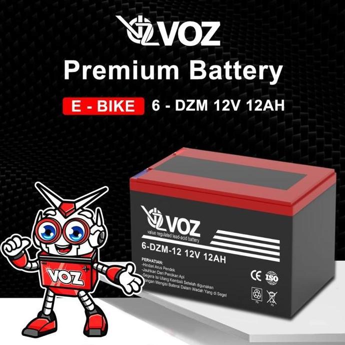 ACCU KERING ACCU BATERAI 12V 12A 12AH VOZ