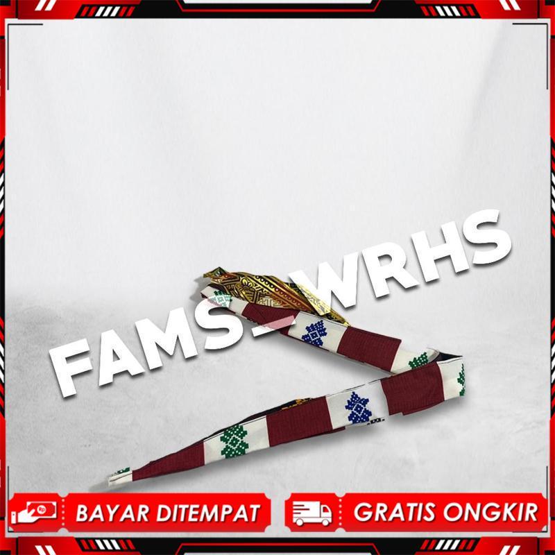 Udeng Bali Batik Kotak Motif Udeng Instan Siap Pakai TERBAIK