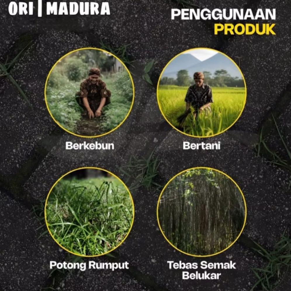 Promo Cod Ya Kak 1Pcs Arit Rumput Baja Asli Ori Bintang Lima Alat Berkebun Dan Bertani >>