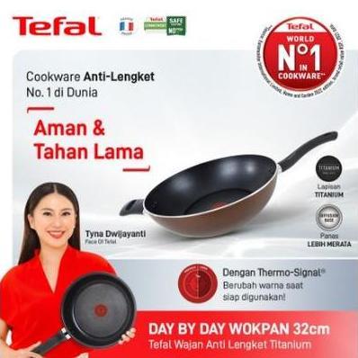 promo Tefal Day by Day Induction Wokpan 32cm Wajan Induksi Anti Lengket Teflon 32 cm terlaris