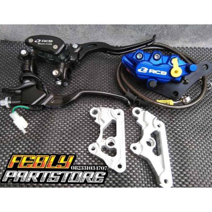 WINDOVSHOPID PAKET SET MASTER REM RCB OVAL 14MM SET HANDLE KOPLING RCB E2 ORIGINAL KABEL SELANG REM 